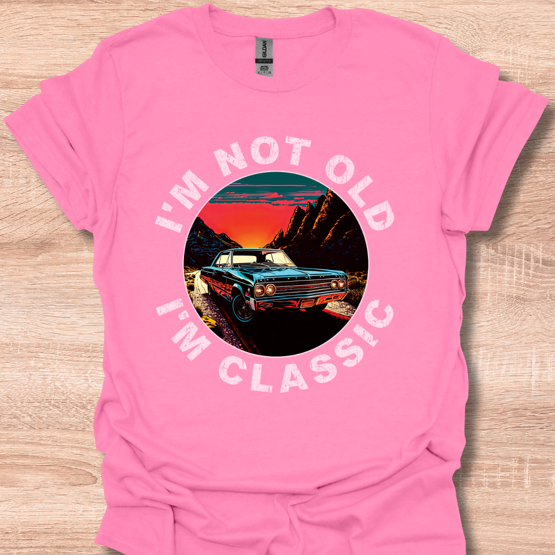 I'm Not Old I'm Classic Retro 1965 Malibu Car Graphic Tee