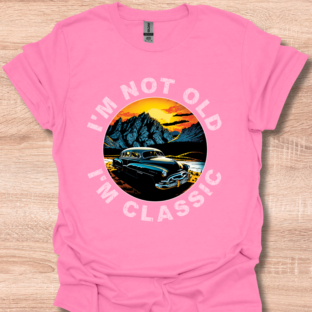 I'm Not Old I'm Classic 1953 Hudson Hornet Vintage Car Illustration