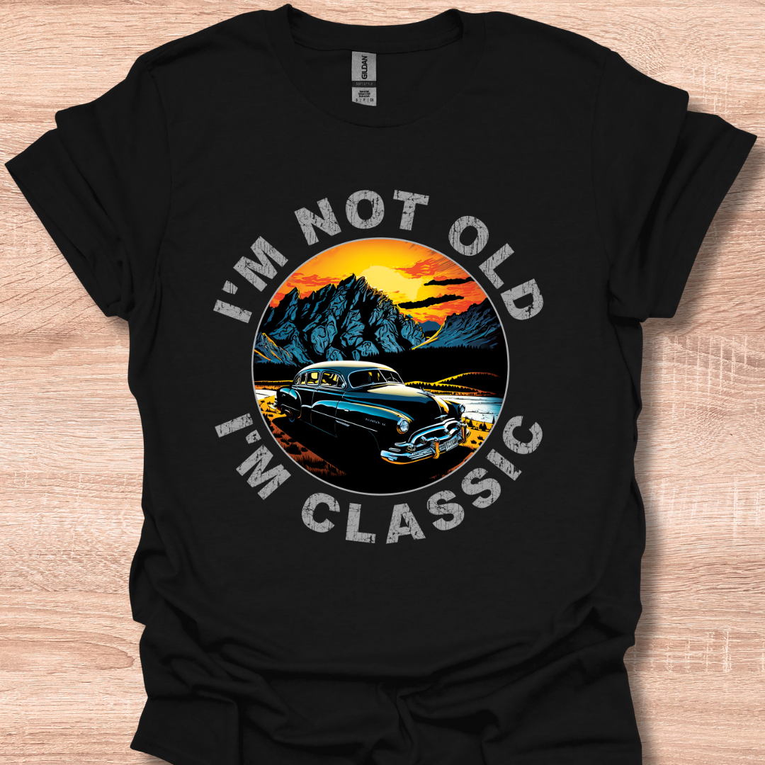 I'm Not Old I'm Classic 1953 Hudson Hornet Vintage Car Illustration