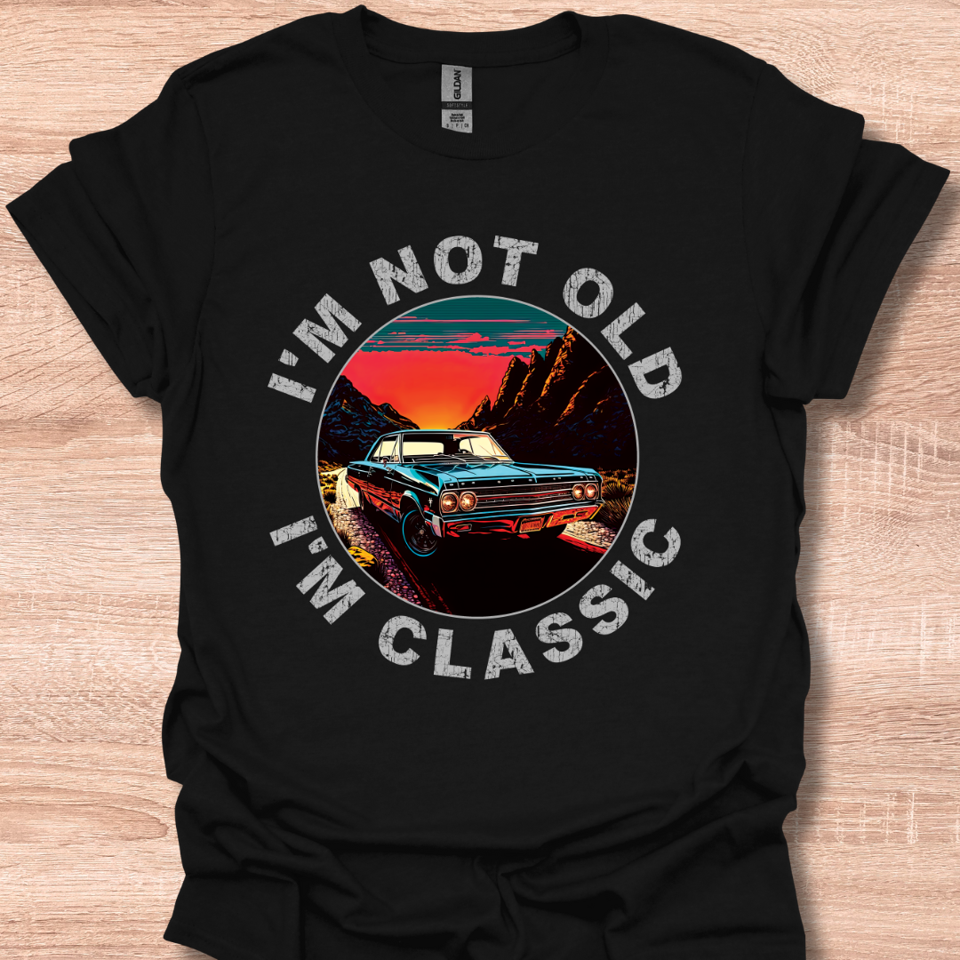I'm Not Old I'm Classic Retro 1965 Malibu Car Graphic Tee