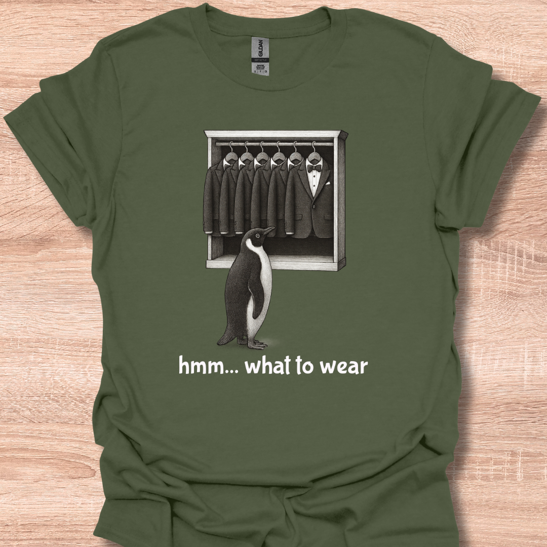 Funny Penguin Outfit Choice Cute Humor Design