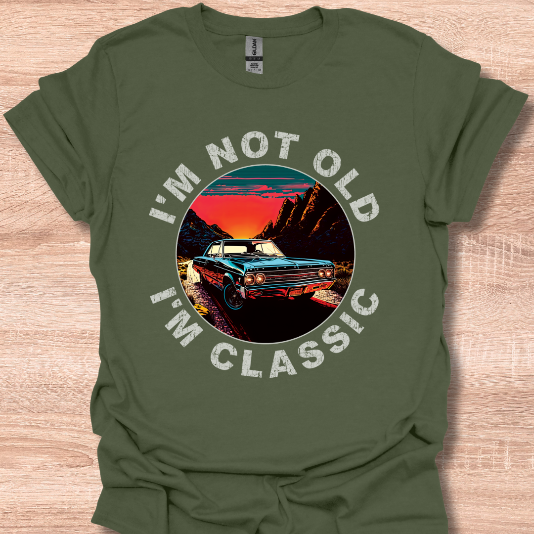 I'm Not Old I'm Classic Retro 1965 Malibu Car Graphic Tee
