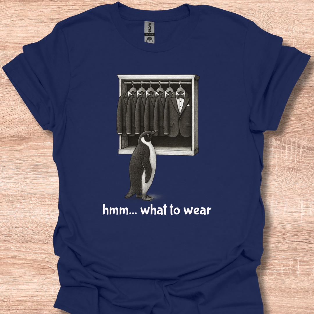 Funny Penguin Outfit Choice Cute Humor Design