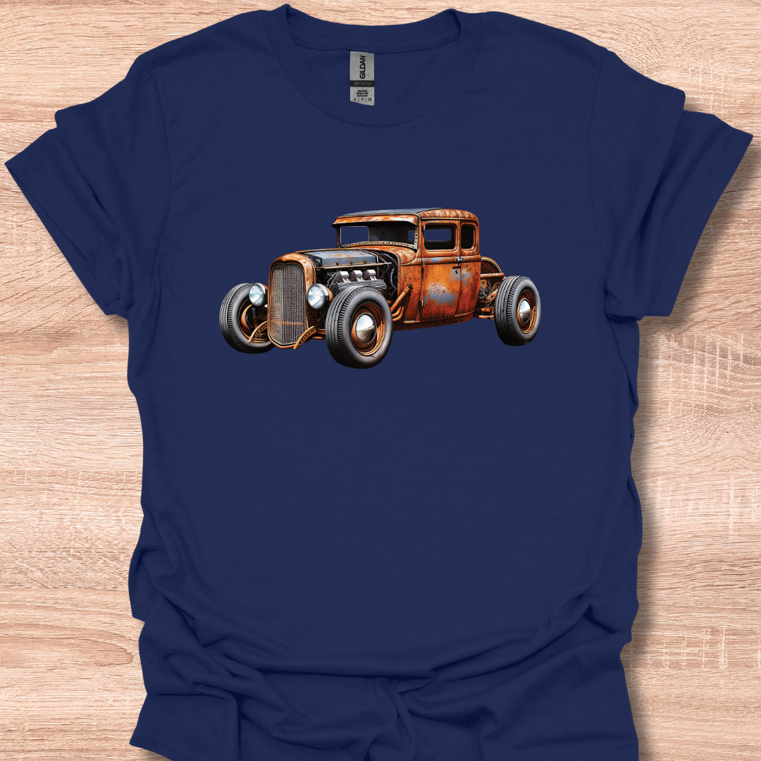 Rust Bucket Hot Rod Rat Rod Vintage Classic Car Lover T-Shirt