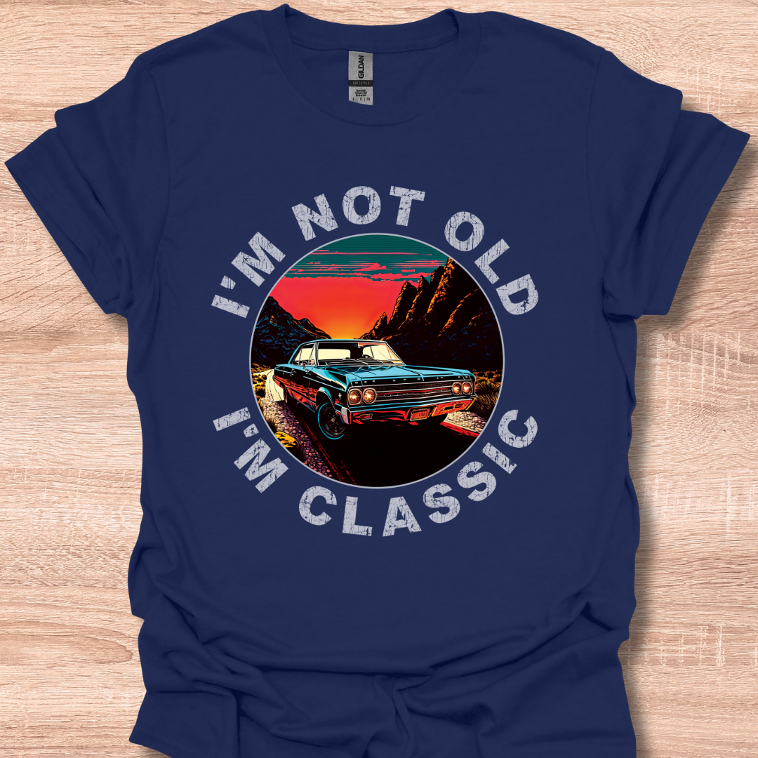 I'm Not Old I'm Classic Retro 1965 Malibu Car Graphic Tee