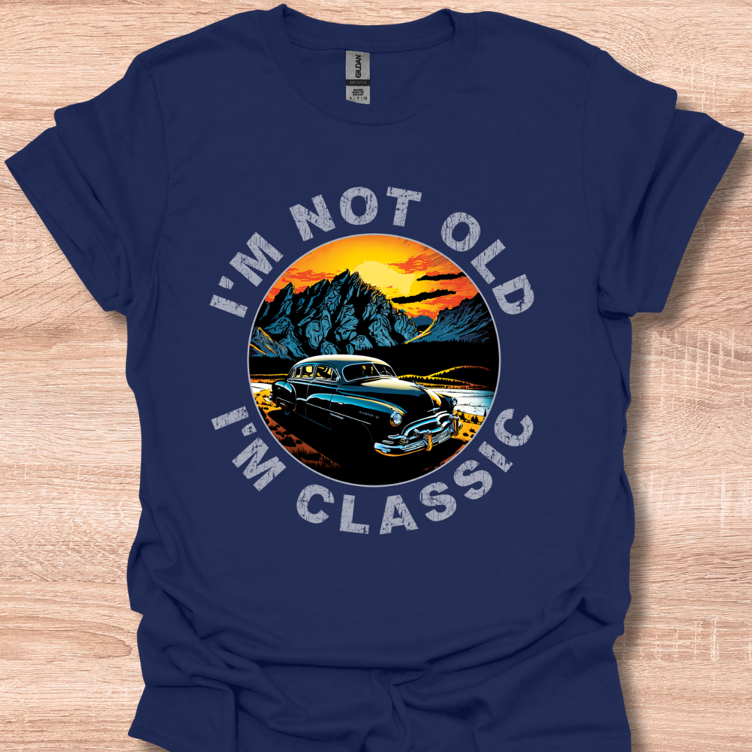 I'm Not Old I'm Classic 1953 Hudson Hornet Vintage Car Illustration