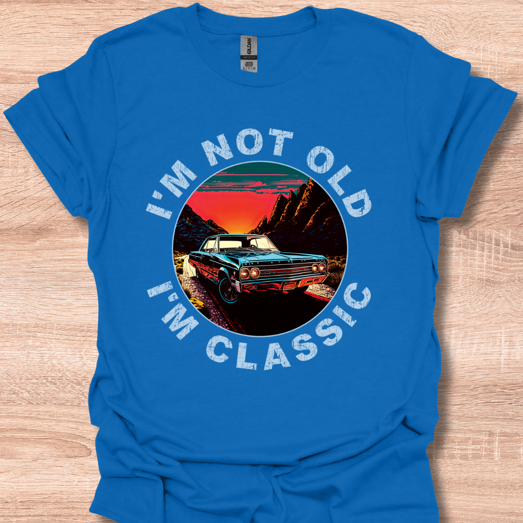 I'm Not Old I'm Classic Retro 1965 Malibu Car Graphic Tee