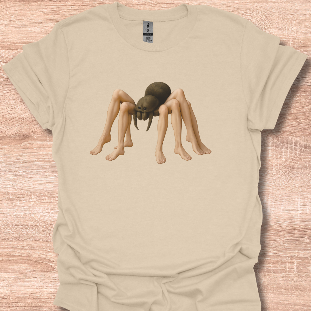 Spider with Human Legs Weird Art Design