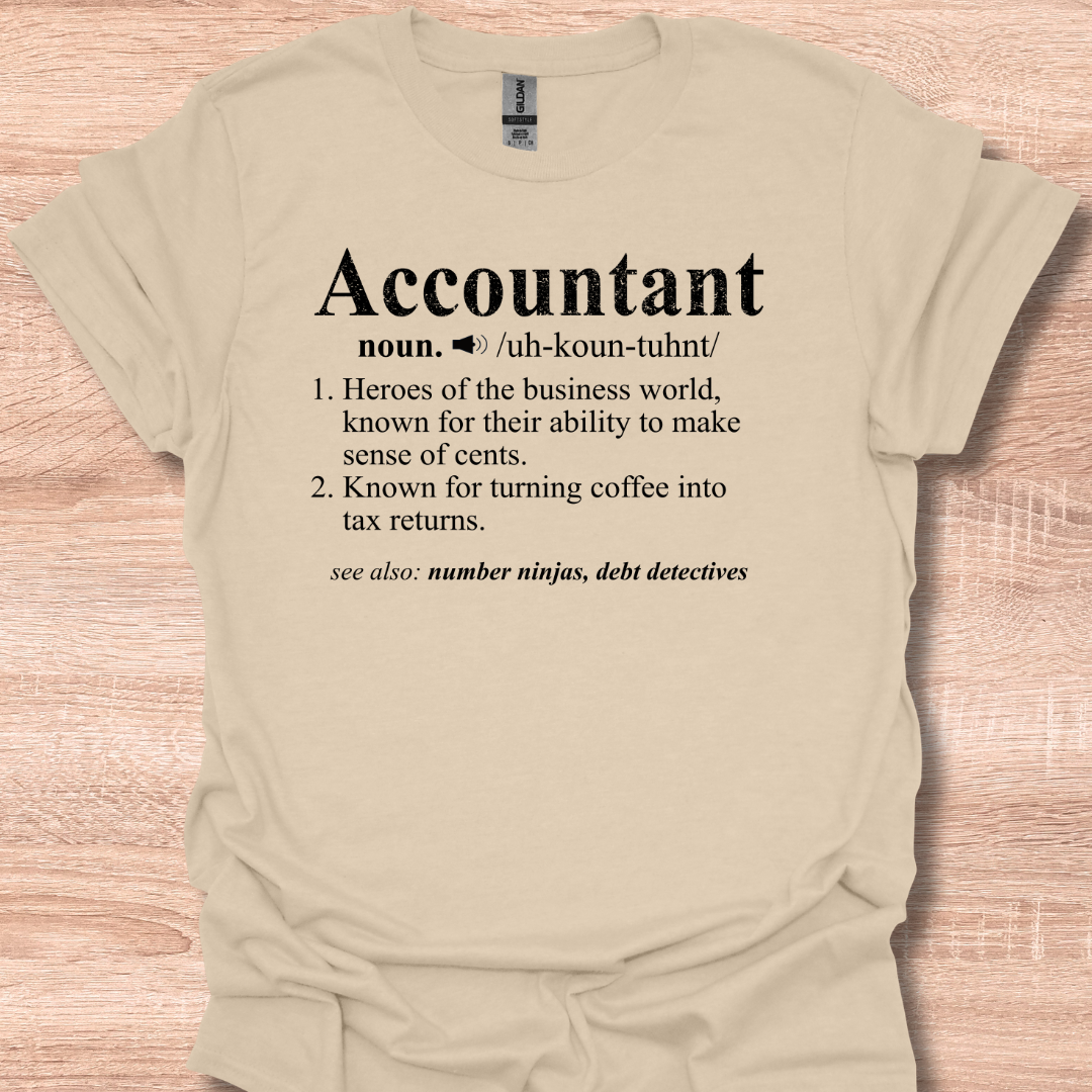 Accountant Definition Funny Gift for Finance Professionals