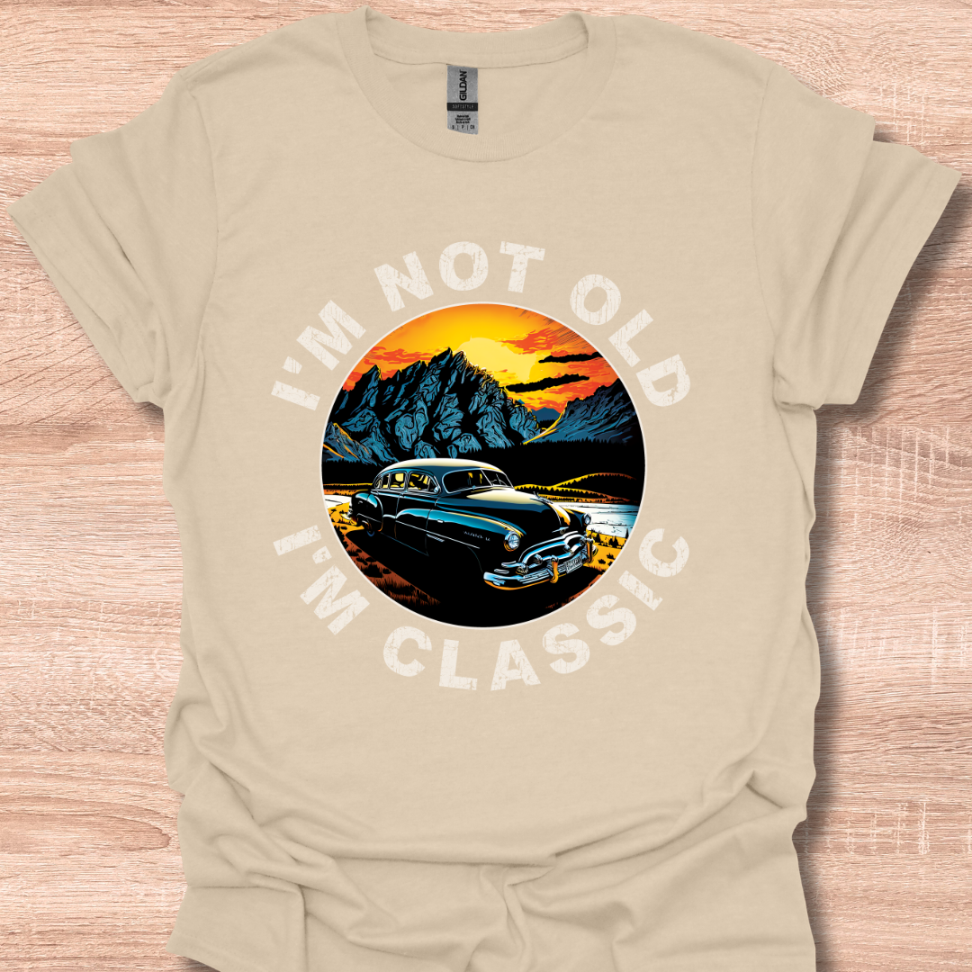 I'm Not Old I'm Classic 1953 Hudson Hornet Vintage Car Illustration