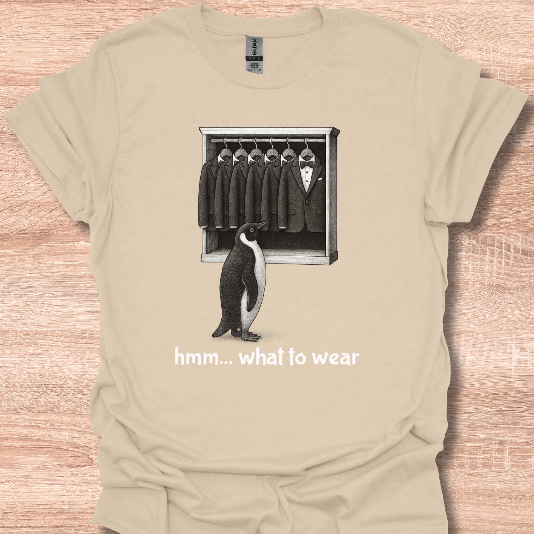 Funny Penguin Outfit Choice Cute Humor Design