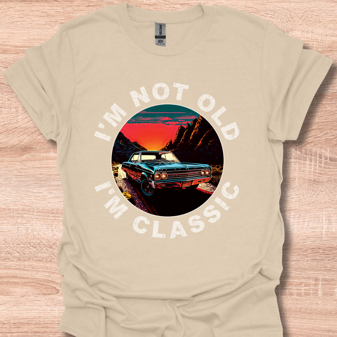 I'm Not Old I'm Classic Retro 1965 Malibu Car Graphic Tee