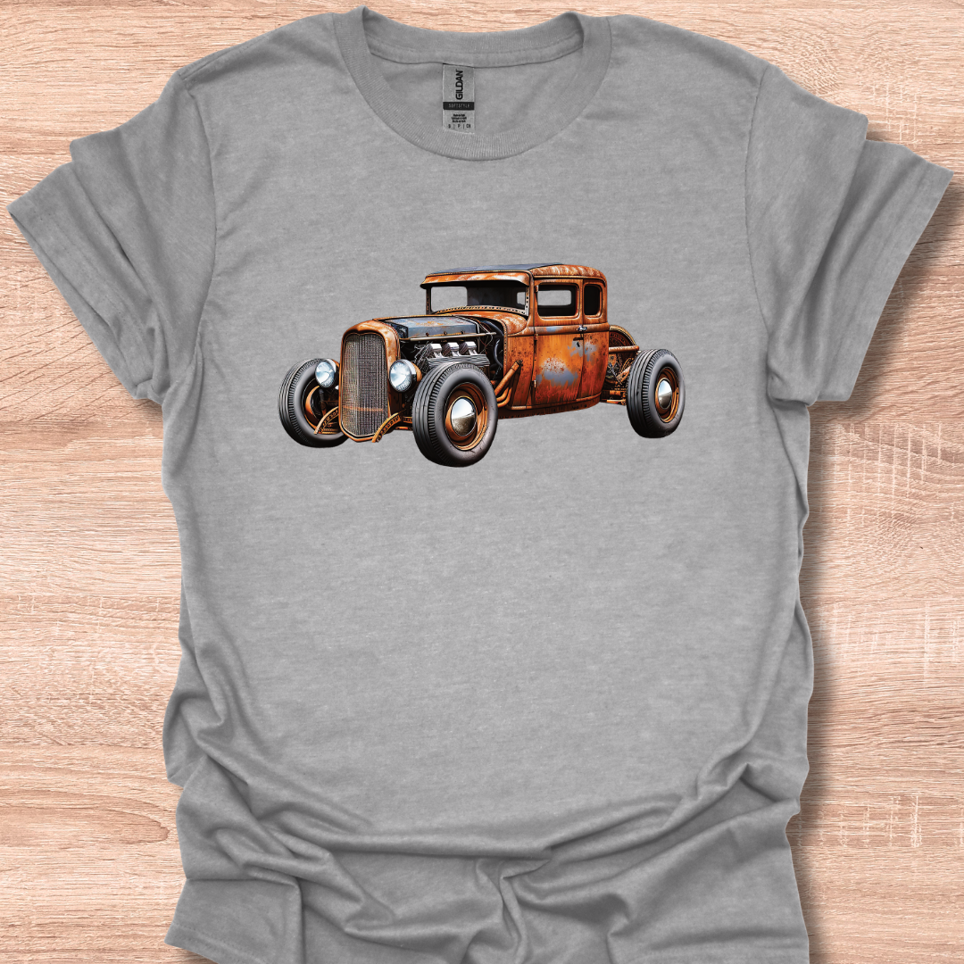 Rust Bucket Hot Rod Rat Rod Vintage Classic Car Lover T-Shirt