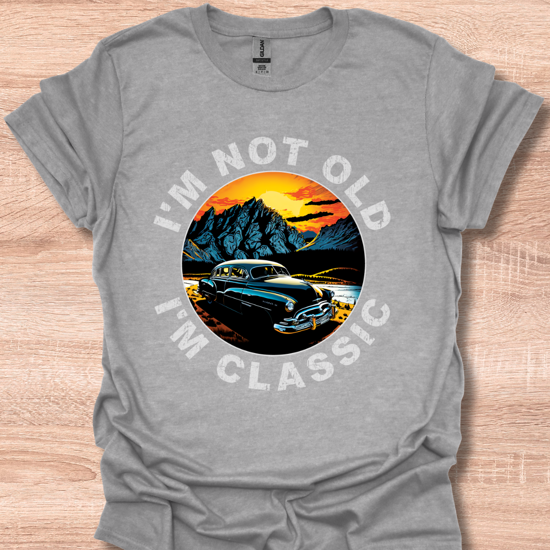 I'm Not Old I'm Classic 1953 Hudson Hornet Vintage Car Illustration