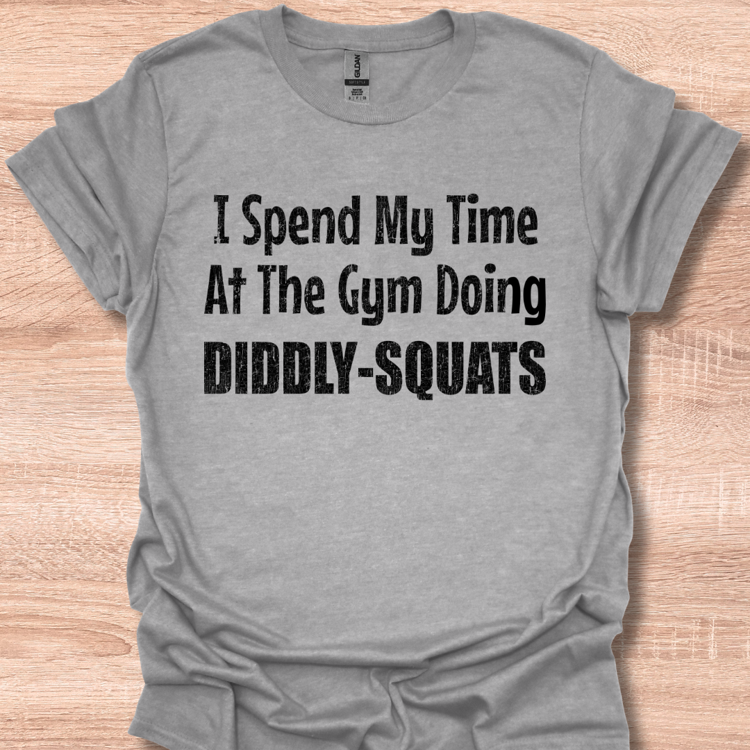 I Spend My Time At The Gym Doing Diddly Squats Funny