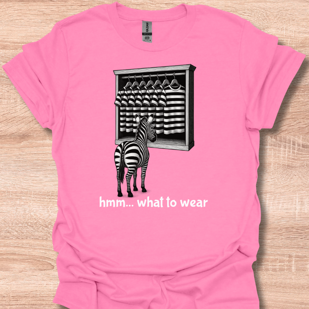 Funny Zebra Outfit Choice Cute Humor Design