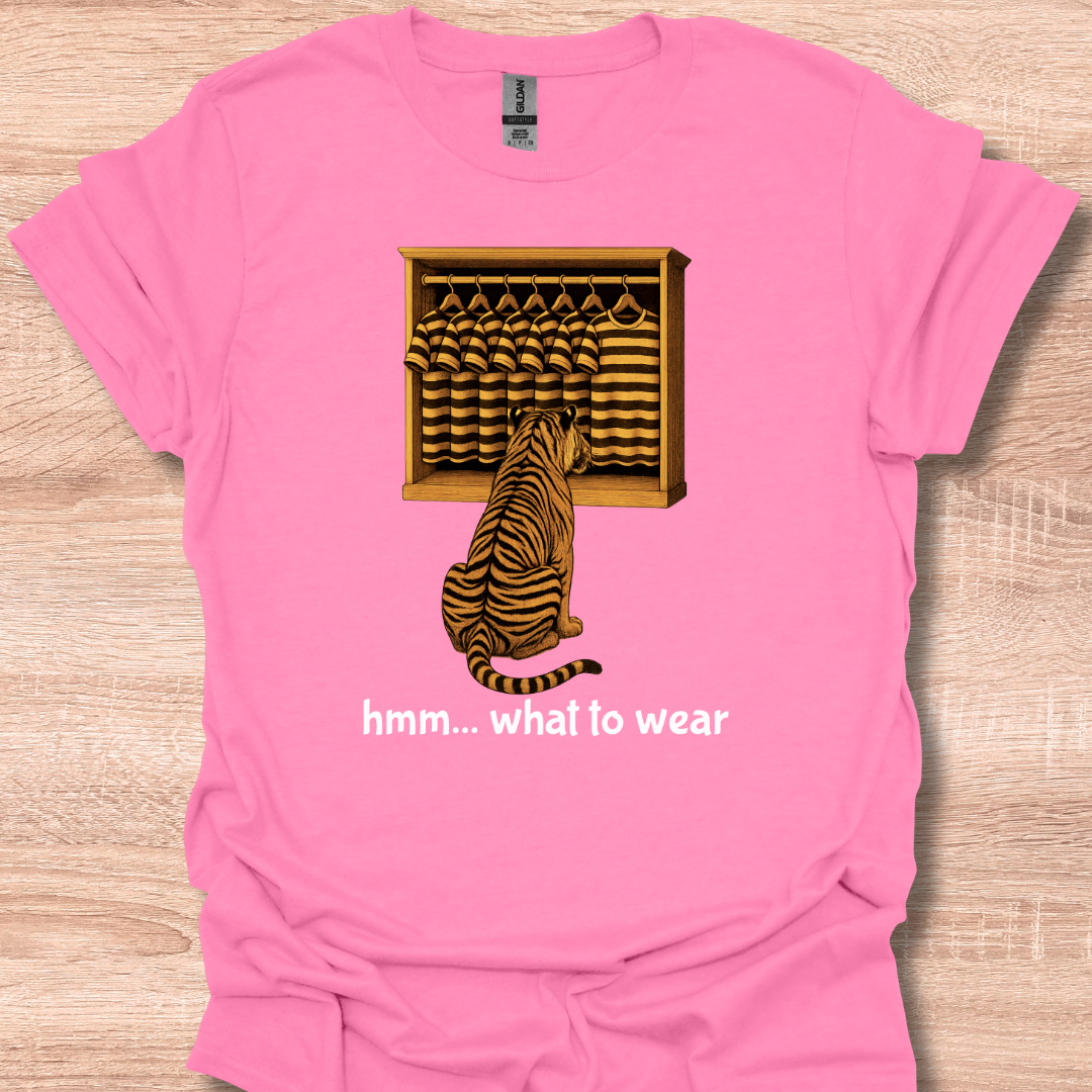 Funny Tiger Outfit Choice Cute Humor Design