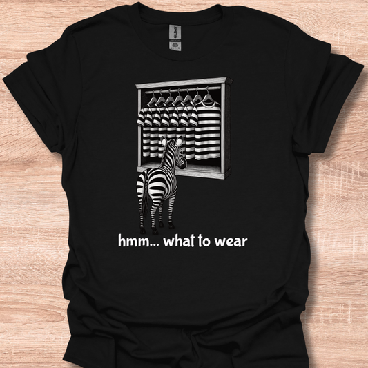 Funny Zebra Outfit Choice Cute Humor Design