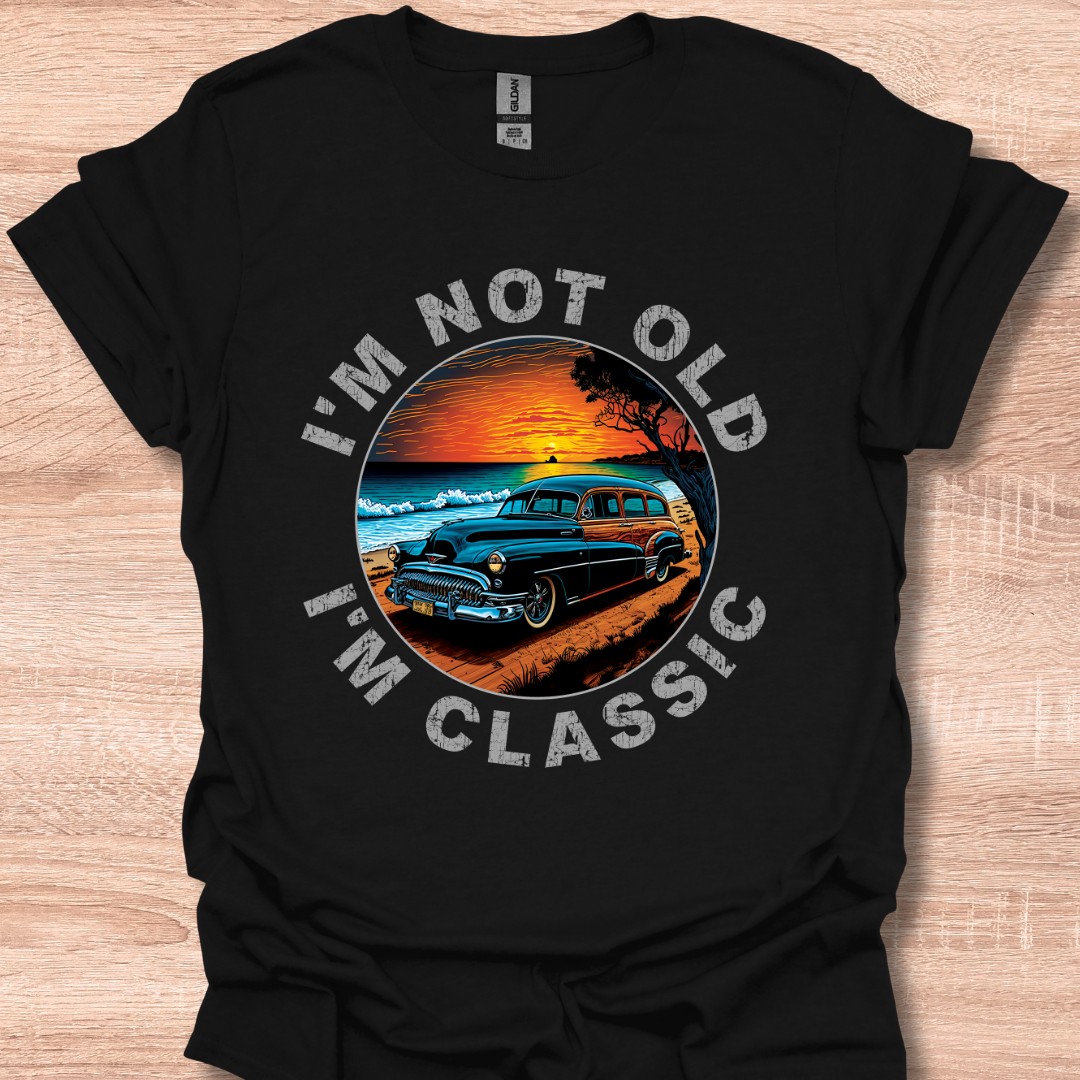 I'm Not Old I'm Classic Retro 1952 Olds Woody Car Graphic