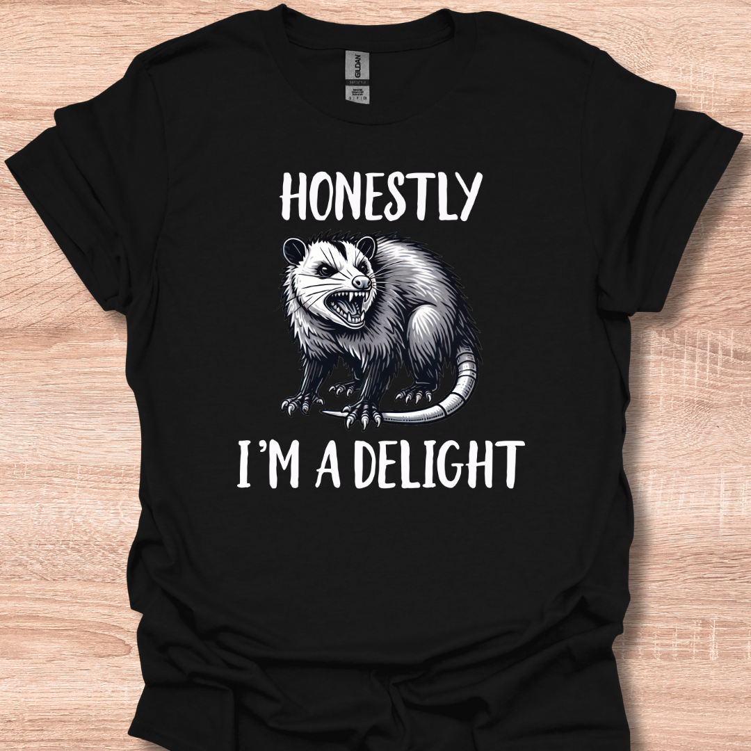 Honestly I'm A Delight Sarcastic Angry Opossum