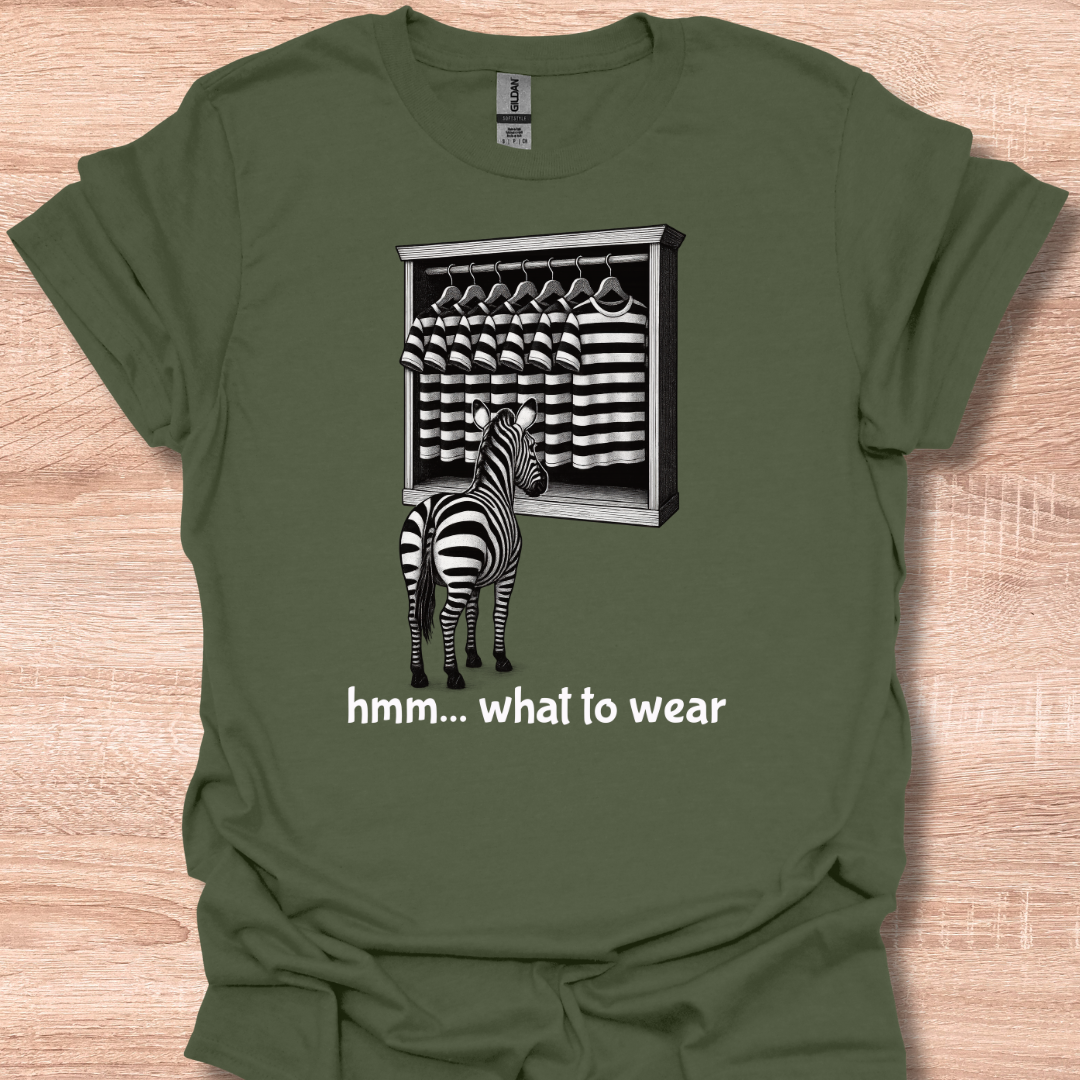Funny Zebra Outfit Choice Cute Humor Design