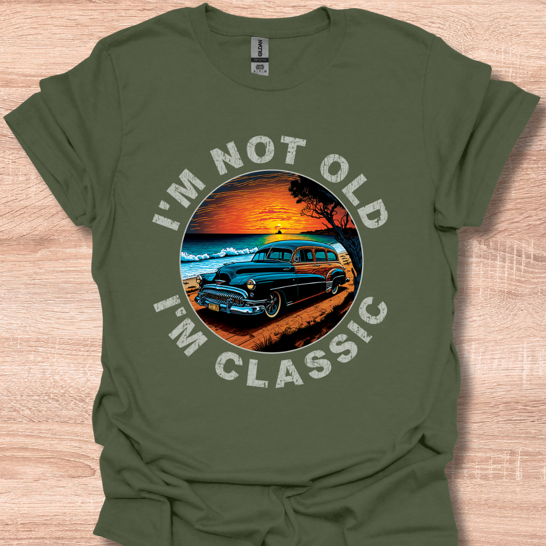 I'm Not Old I'm Classic Retro 1952 Olds Woody Car Graphic