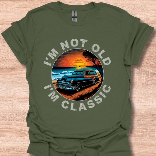 I'm Not Old I'm Classic Retro 1952 Olds Woody Car Graphic