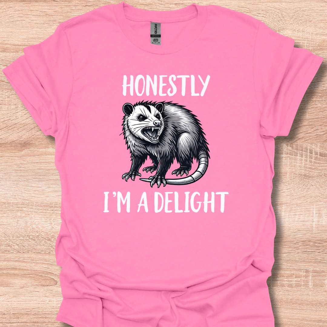 Honestly I'm A Delight Sarcastic Angry Opossum