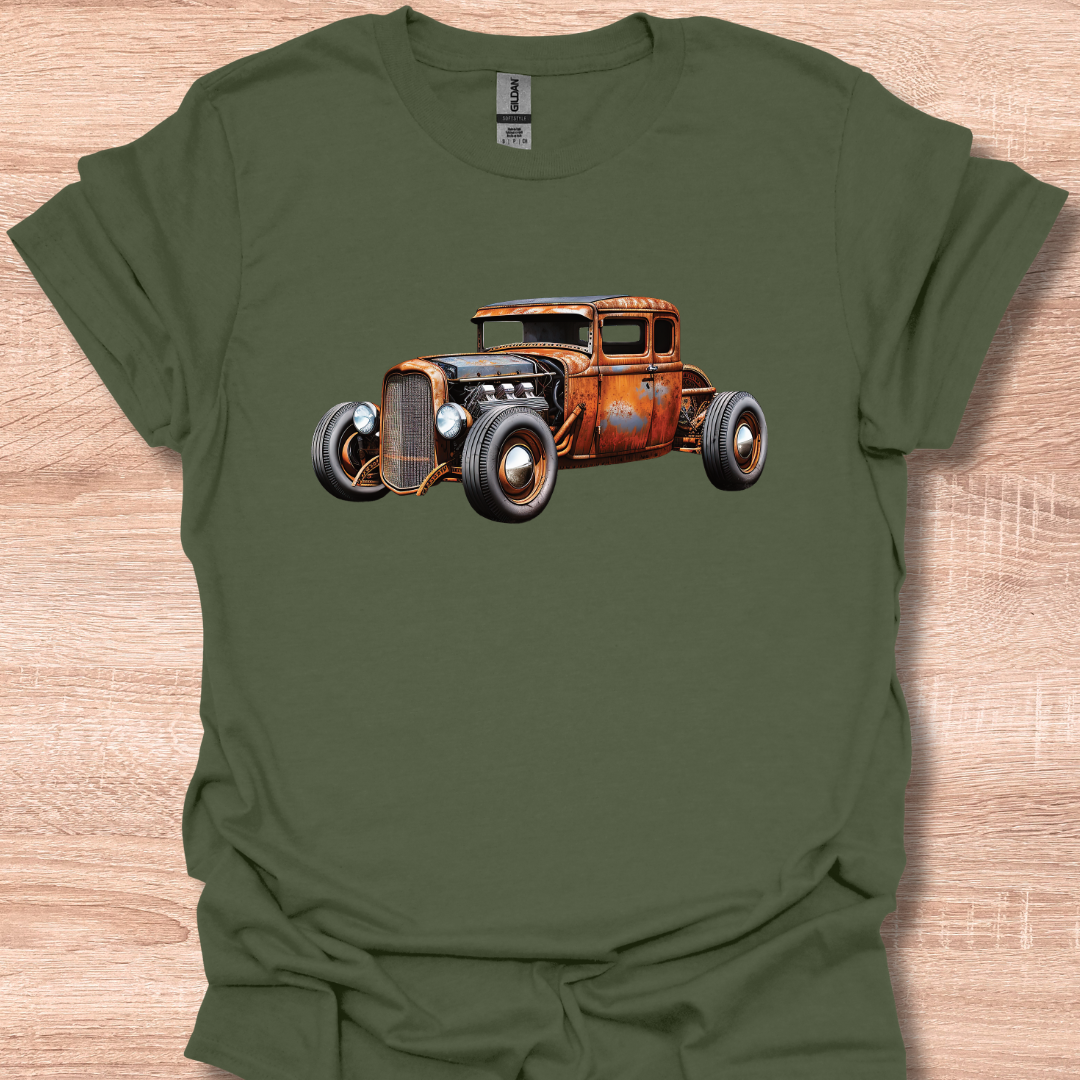 Rust Bucket Hot Rod Rat Rod Vintage Classic Car Lover T-Shirt