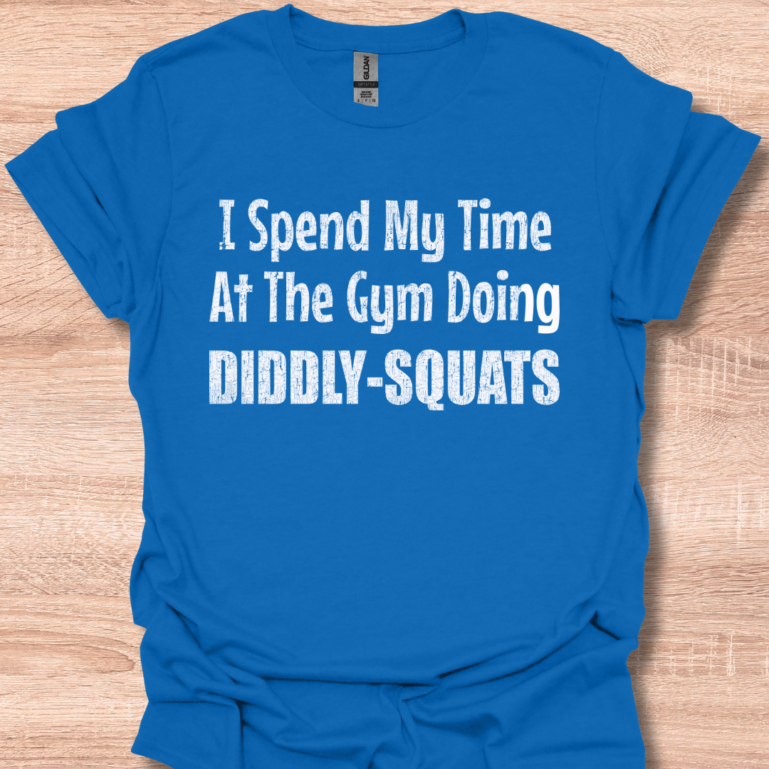 I Spend My Time At The Gym Doing Diddly Squats Funny