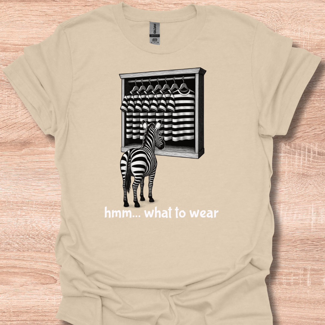 Funny Zebra Outfit Choice Cute Humor Design