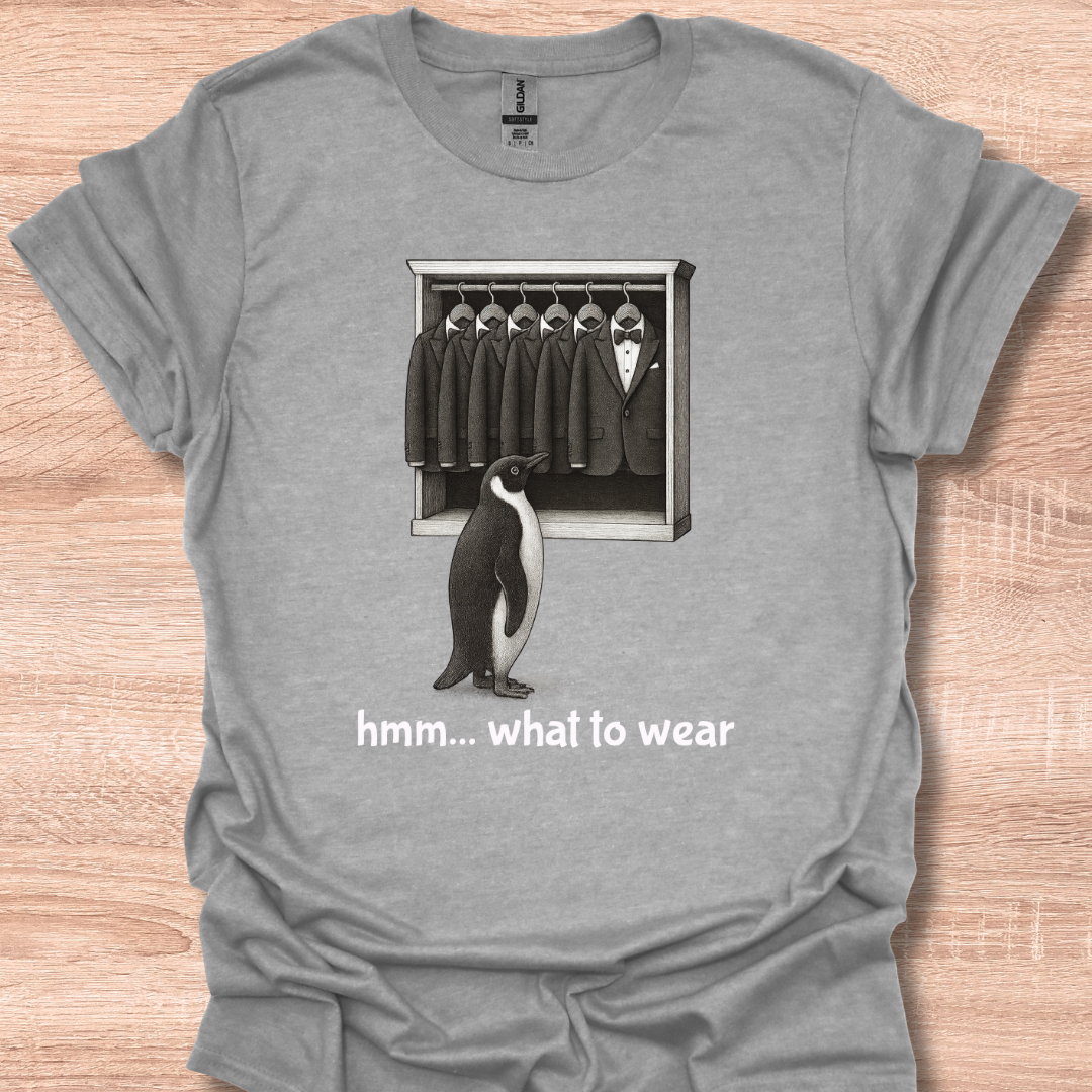 Funny Penguin Outfit Choice Cute Humor Design