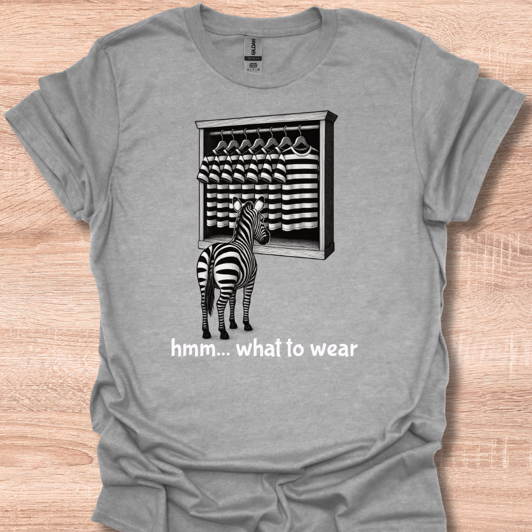 Funny Zebra Outfit Choice Cute Humor Design